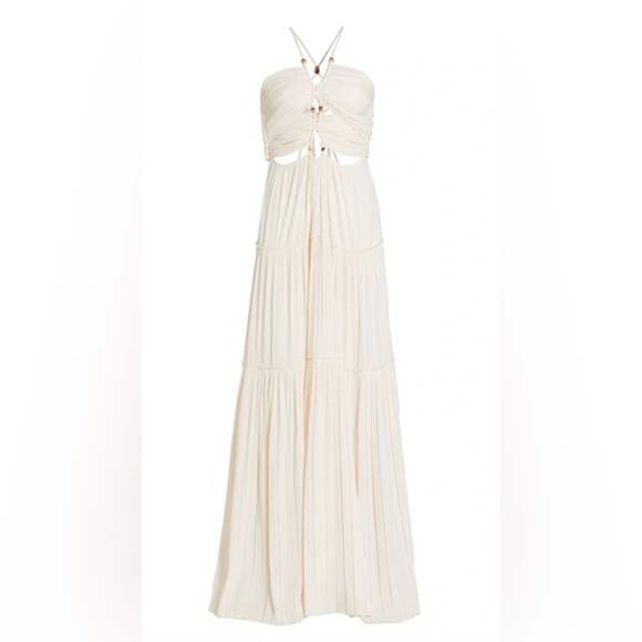 NWT A.L.C Kai Cut Out Dress in Glacé Ivory Size 6 but this runs very small. - Picture 3 of 7